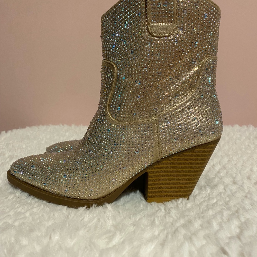 NWOT! Sparkling Rhinestone Booties ✨ - Picture 3 of 4